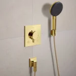 Шлангове підключення Hansgrohe FixFit Fine E, Polished Gold Optic (28883990) - Фото 2