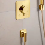 Шлангове підключення Hansgrohe FixFit Fine Q, Polished Gold Optic (28884990) - Фото 2