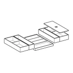 Комплект вставок для ящиков Geberit, для верхнего ящика, ширина 75 см (502.350.00.1) - Фото 2