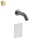 Излив Gessi Flessa, для электронного смеcителя, настенный, Bruched Brass PVD (54015727) - Фото 1
