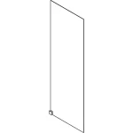 Перегородка для душу Geberit ONE 89x200см (560.001.00.1) - Фото 2