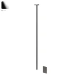 Излив для электронного смесителя Gessi, потолочный, внешняя часть, Chrome (58024031) - Фото 1