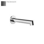 Излив для ванны Gessi Anello, настенный, Black Metal Bruched PVD (63603707) - Фото 1