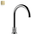 Излив для умывальника Gessi Venti 20, высокий, Bruched Brass PVD (65025727) - Фото 1