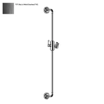 Штанга для душу Gessi Venti 20, Black Metal Bruched PVD (65145707) - Фото 1