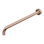 Держатель верхнего душа Ritmonio L=400mm, горизонтальный, круглый, Brushed Rose Gold (75B006F33) - Фото 1