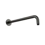 Тримач верхнього душу Almar Round Arm D24 мм, L350 мм, настінний, PVD Brushed Absolute Black (E021113.AB) - Фото 1