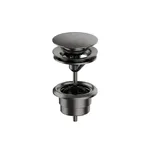 Донний клапан Almar, для умивальника, Click-clack, PVD Brushed Gun Metal (E094000.GM) - Фото 1