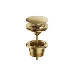 Донный клапан Almar, для умывальника, Click-clack, PVD Brushed High Brass (E094000.HB) - Фото 1