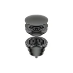 Донний клапан для умивальника Ritmonio CLIC-CLAC, Brushed Black Chrome (E0BA0176SFBLX) - Фото 1