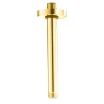 Тримач верхнього душу Bossini Teo 300 мм, стельовий, Satined Gold (H31000G043) - Фото 1