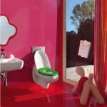 Крышка для унитаза Laufen Flora Kids, бело-зеленая (H8910310720001) - Фото 2