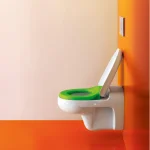 Крышка для унитаза Laufen Flora Kids, бело-зеленая (H8910310720001) - Фото 4