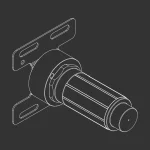 Встраиваемая часть смесителя для ванны CEA напольного, дополнительная (INC03) - Фото 1