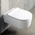 Крышка для унитаза Flaminia Link Slim soft-closing, быстросъемные петли, carbone matt (LKCW09) - Фото 2
