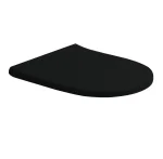 Крышка для унитаза Flaminia APP Quick 44.5x36 h2.8 cм, черный (QKCW07) - Фото 1