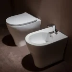 Крышка для унитаза Flaminia APP Quick 44.5x36 h2.8 cм Slim SoftClosing, Cenere (QKCW09) - Фото 2