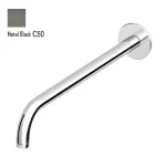 Тримач верхнього душу Zucchetti Pan настінний, Metal Black (Z93027.C50) - Фото 1