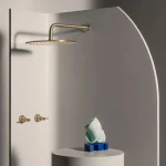 Держатель верхнего душа Zucchetti Helm, настенный 350 мм, Brushed Stainless Steel (Z93230.X) - Фото 2