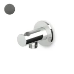 Шланговое подключение с держателем Zucchetti Medameda, Brushed metal black (Z93933.C51) - Фото 1