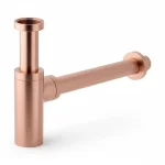 Сифон для умивальника Paffoni, пляшковий 1”1/4G, Brushed Copper PVD (ZACC240RASP) - Фото 1
