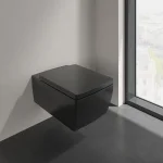 Крышка-сиденье на унитаз Villeroy & Boch Memento 2.0, Ebony CeramicPlus (8M24S1S5) - Фото 3