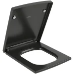 Крышка-сиденье на унитаз Villeroy & Boch Memento 2.0, Ebony CeramicPlus (8M24S1S5) - Фото 2