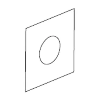 Накладка квадратная для Intimixe GRB 60х60, хром (00145004) - Фото №1