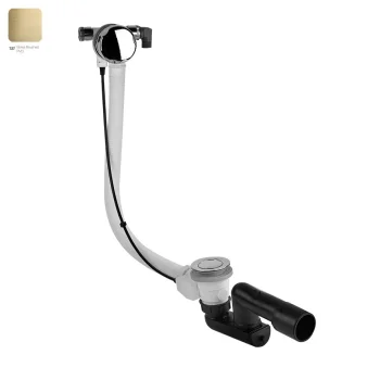 Сифон для ванни Gessi Origini, Bruched Brass PVD (01080727) - Фото №1
