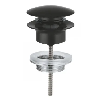 Донный клапан для умывальника Grohe, матовый черный… - Фото №1