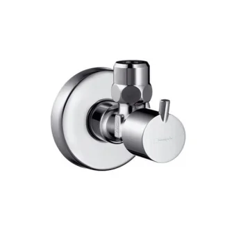 Угловой вентиль Hansgrohe S 1/2-3/8, хром (13901000) - Фото №1