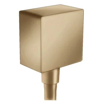 Шланговое під'єднання для душа Hansgrohe FixFit Square, шліфована бронза (26455140)