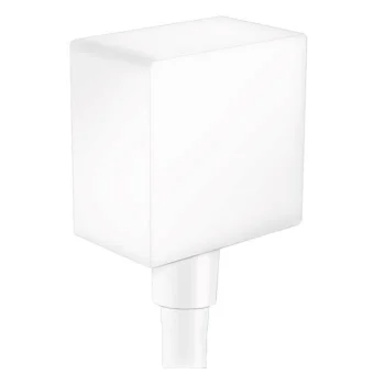 Шланговое під'єднання для душа Hansgrohe FixFit Square, білий матовий (26455700)