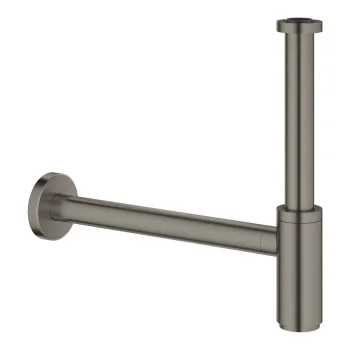 Сифон для умивальника Grohe 1 1/4 латунь, графіт (28912AL0) - Фото №1