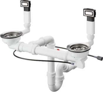Сифон Hansgrohe D15-12 Automatic с переливом для мойки… - Фото №1