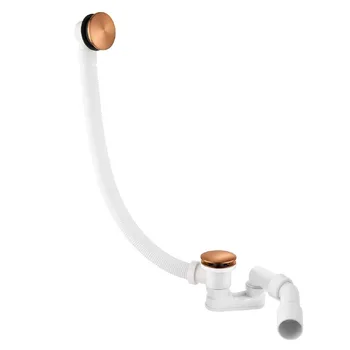 Слив-перелив для ванны Almar, PVD Brushed Copper (E096003.CO) - Фото №1