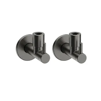 Запорный вентиль Almar, под умывальник с фильтром, PVD Brushed Gun Metal (E135002.GM)