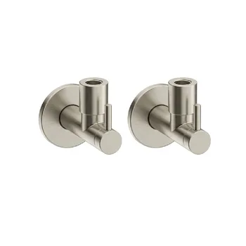 Запорный вентиль Almar, под умывальник с фильтром, Nichel Brushed (E135002.NB)
