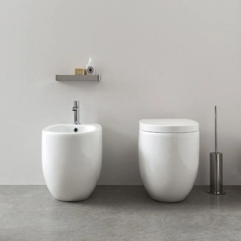 Биде напольное Nic Design Ovvio 37,4х53х42 см, Polvere матовый (004432057) - Фото 2