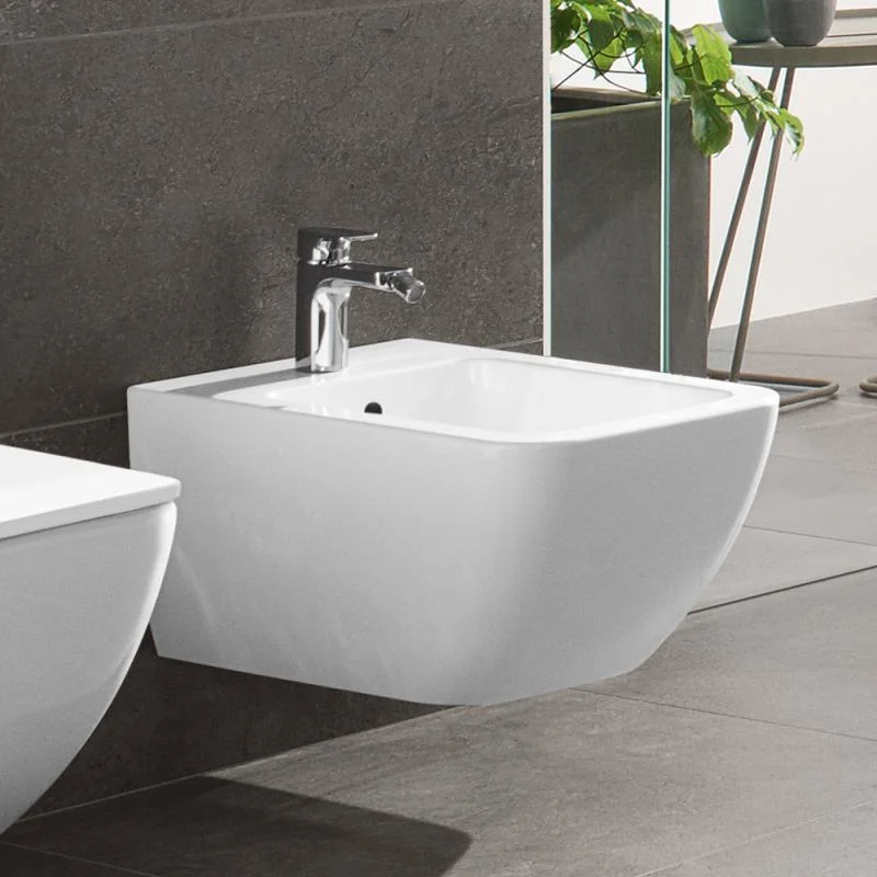 Биде подвесное Villeroy & Boch Venticello CeramicPlus 56х37,5 (441100RW) - Фото 2