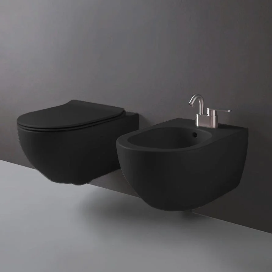 Біде підвісне Flaminia APP 54x36 h27cm, Carbone matt (AP218) - Фото 2