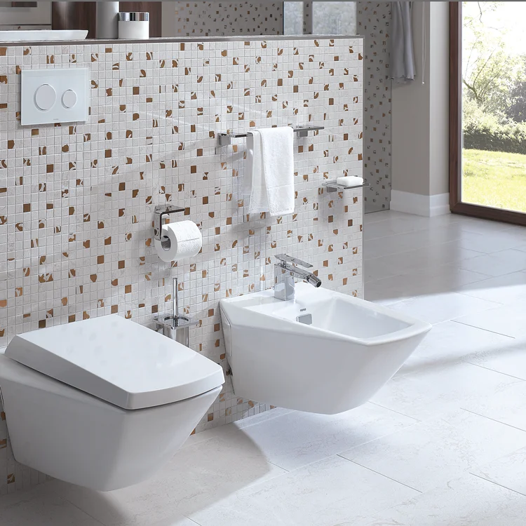 Біде підвісне TOTO Jewelhex 44.7x56x41 см, bianco (BT682V1XW) - Фото 2