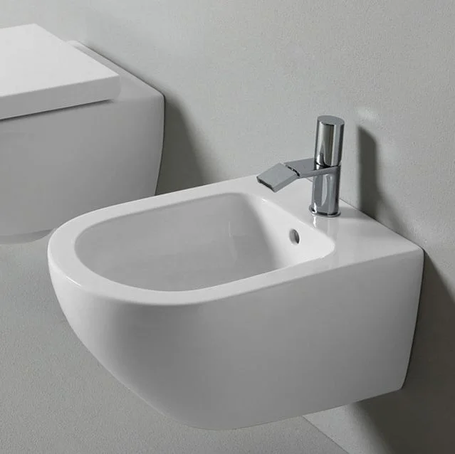 Биде подвесное укороченное Cielo Enjoy, 35х48х26.5, Gloss White (EJBSR) - Фото 3
