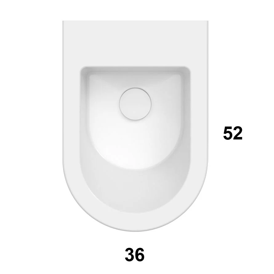 Біде підвісне Globo Forty 3, 52х36 см, Senape (FOS10SE) - Фото 2