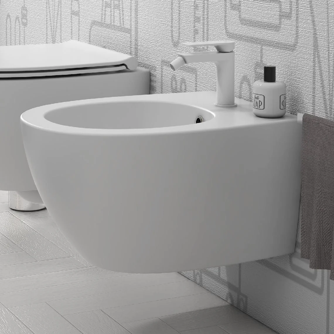 Біде підвісне Globo 4All, 48х37 см, Bianco Opaco (MDS10BO) - Фото 2