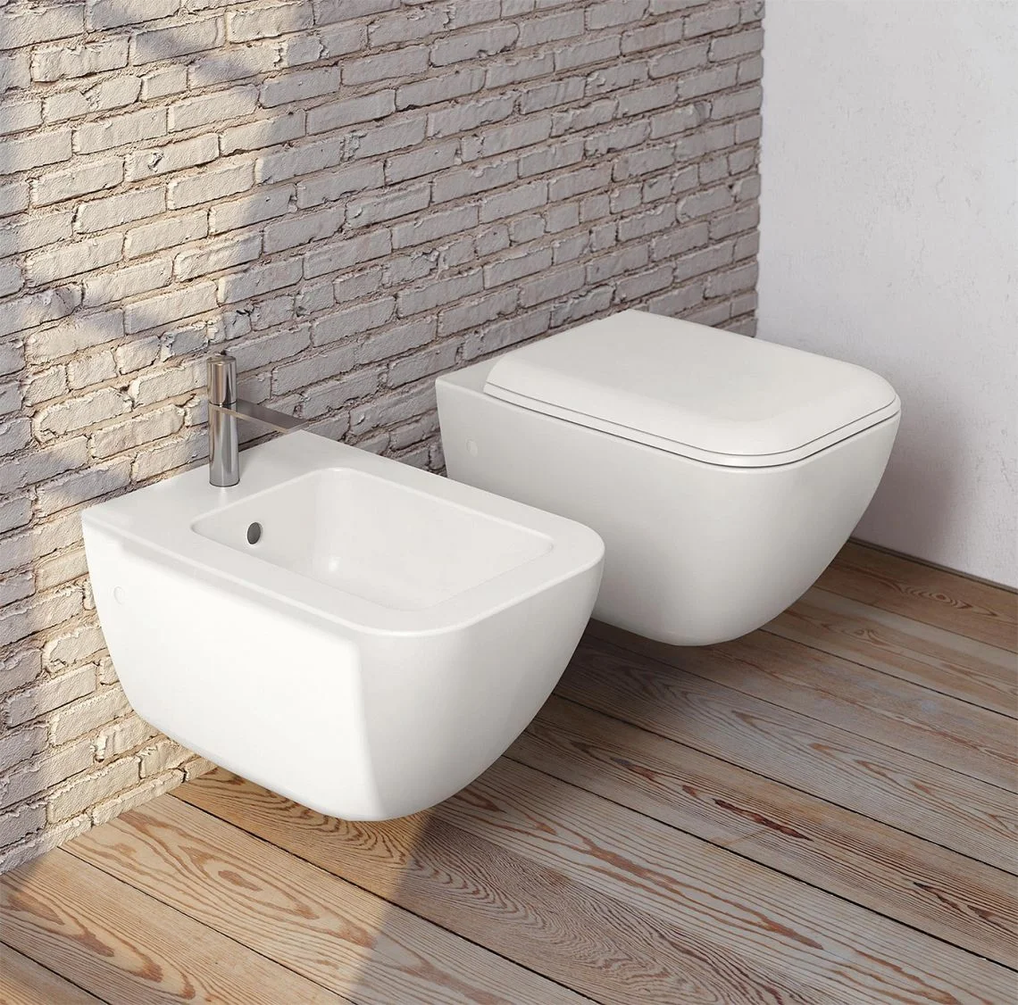Біде підвісне Cielo Shui Comfort, білий глянцевий (SHCOBS) - Фото 2