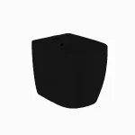 Біде підлогове Nic Design Ovvio 37,4х53х42 см, Чорний глянець (004432008) - Фото 1