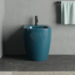 Биде напольное Nic Design Ovvio 37,4х53х42 см, Amazzonia глянец (004432077) - Фото 2