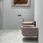 Біде підвісне Nic Design Ovvio 37,4х53х28,5 см, Cipria матовий (004434060) - Фото 2