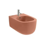 Біде підвісне Nic Design Ovvio 37,4х53х28,5 см, Fard глянець (004434072) - Фото 1